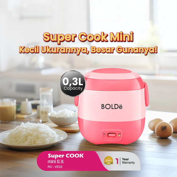 Bolde Super Cook Mini Rice Cooker 0,3 L - Beige